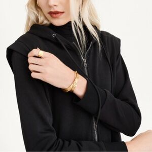 DKNY Hoodie with Flange Shoulders